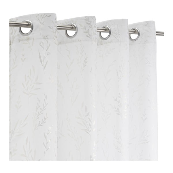 Fehér-ezüstszínű fényáteresztő függöny 140x260 cm Buds – Casa Selección-image-2