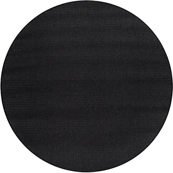Fekete kerek szőnyeg ø 160 cm Bello™ – Narma