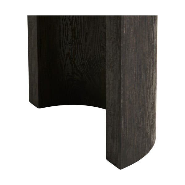 Sötétbarna konzolasztal tölgyfa dekorral 38x114 cm Bibione – House Nordic-image-3