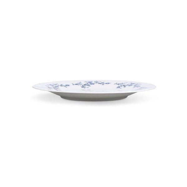Fehér-kék szervírozó porcelán tányér ø 32 cm Retro – BonBistro-image-4