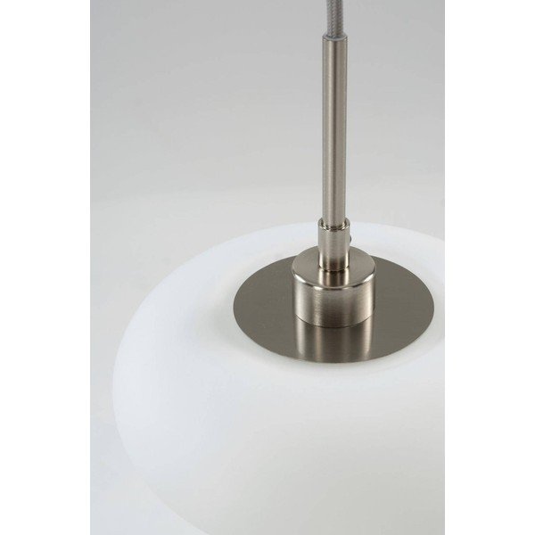 Fehér-matt ezüstszínű opálüveg függőlámpa ø 20 cm Thalia – Jotex-image-4