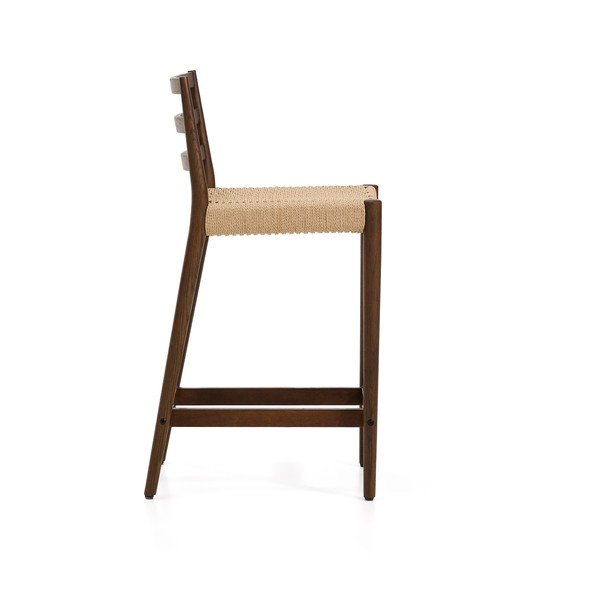 Barna-natúr színű tölgyfa bárszék (ülésmagasság 65 cm) Analy – Kave Home-image-3