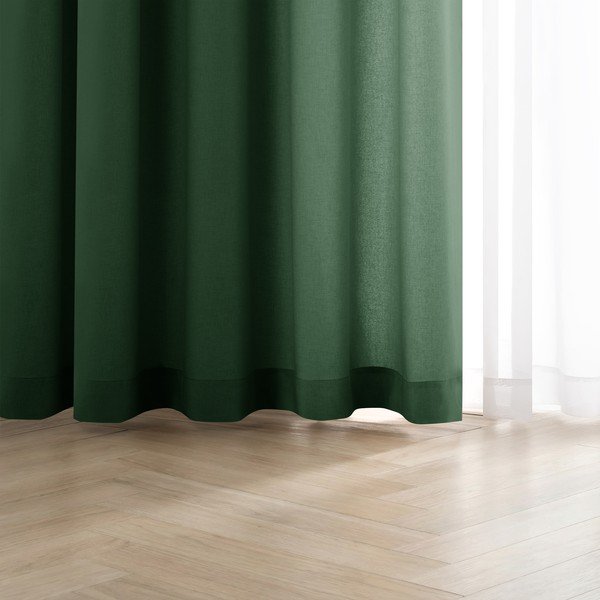 Sötétzöld dimout (részleges sötétítő) függöny 140x250 cm Calisto – Filumi-image-3