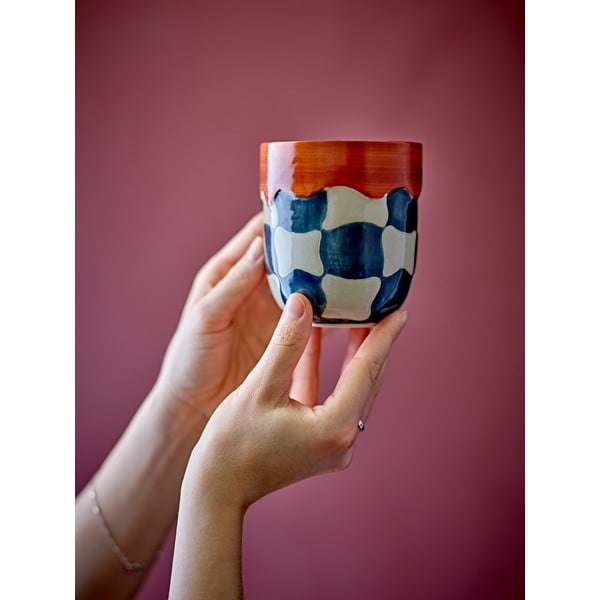 Kőedény csésze szett 4 db-os 375 ml Check – Bloomingville-image-1