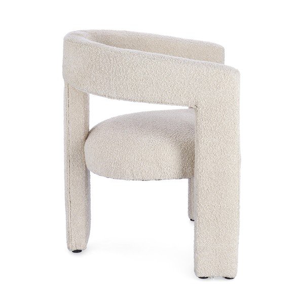 Bézs kárpitozott karfás étkezőfotel Arabella – Bizzotto-image-2