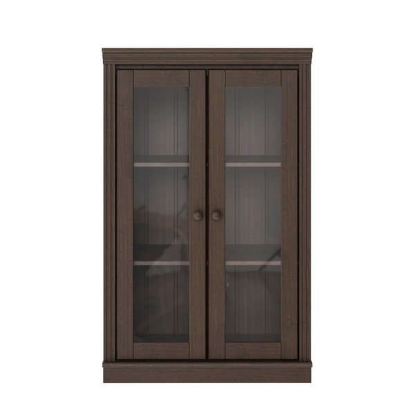 Sötétbarna borovi fenyő tálalószekrény 74x118x35 cm Anita – Støraa