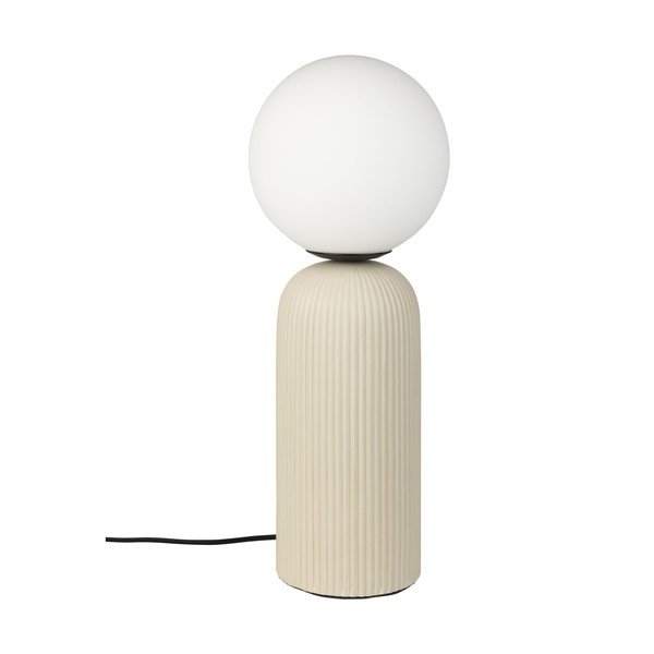 Bézs kerámia asztali lámpa üveg búrával (magasság 53 cm) Dash – Zuiver