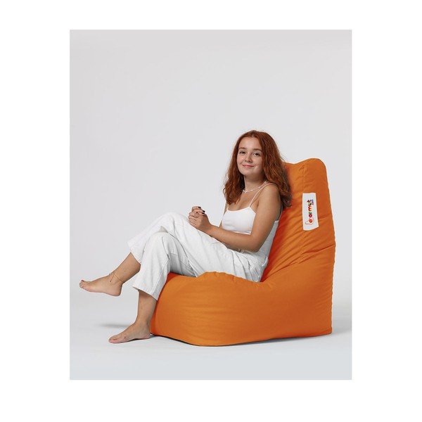 Narancssárga babzsákfotel Diamond – Floriane Garden-image-2