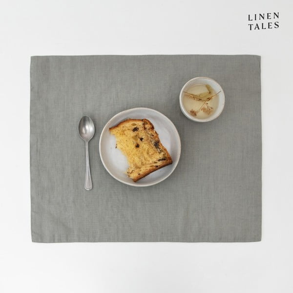 Textil tányéralátét 35x45 cm Khaki – Linen Tales-image-1