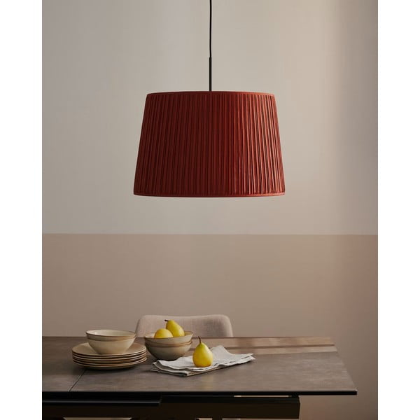 Piros textil lámpabúra ø 50 cm Guash – Kave Home-image-1