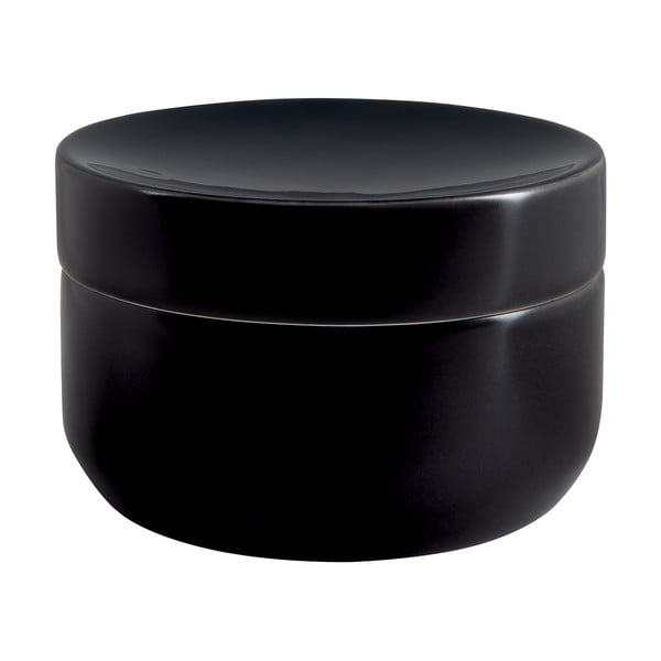 Fekete kerámia fürdőszobai rendszerező vattakorongokhoz Jaro – Spirella