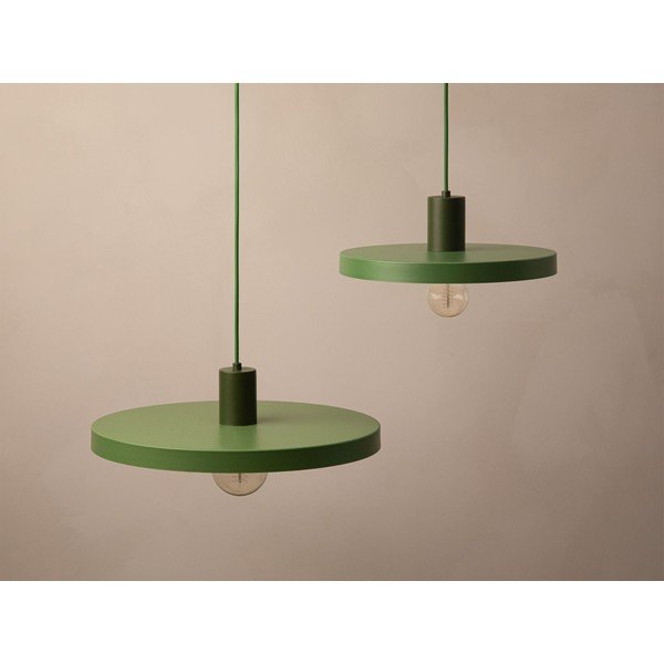Zöld fém függőlámpa ø 30 cm Ori – Micadoni -image-1