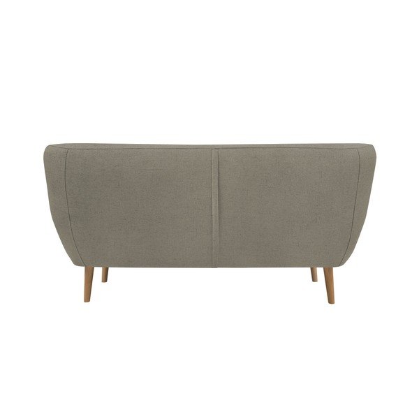 Sicile barna 2 személyes kanapé világos lábakkal - Mazzini Sofas-image-1
