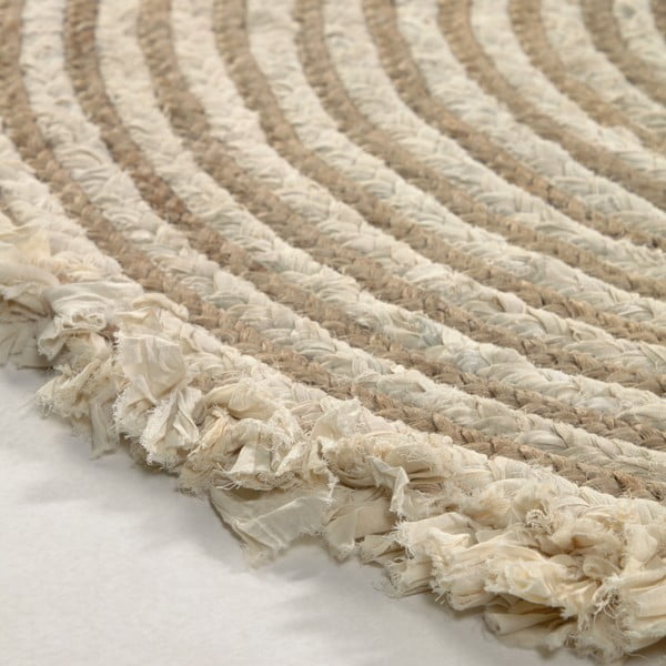 Gisel juta szőnyeg, ø 120 cm - Kave Home-image-3