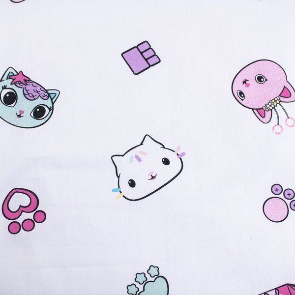 Pamut gyerek ágyneműhuzat babaágyhoz 100x135 cm Gabby's Dollhouse "Sugar Dream" – Jerry Fabrics-image-4