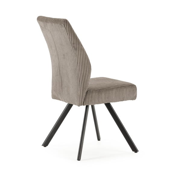 Világosszürke kordbársony étkezőszék szett 2 db-os Anibal – Marckeric-image-4