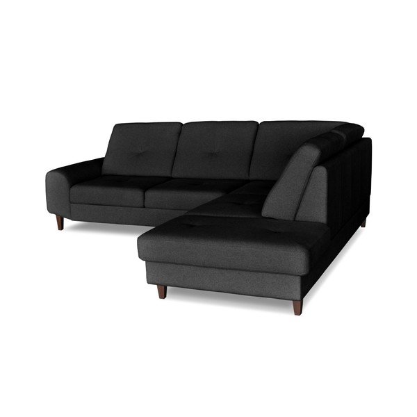 Beta szürke kinyitható sarokkanapé, jobb oldali kivitel - Windsor & Co. Sofas-image-1