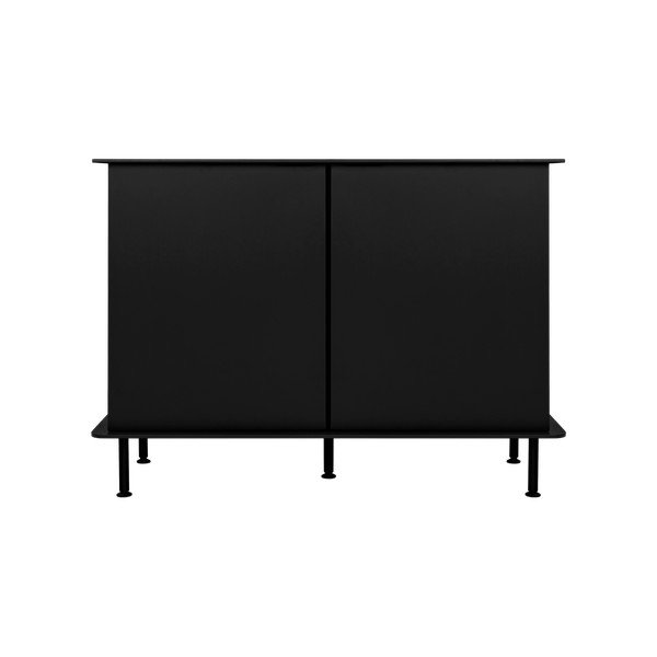 Fekete komód kábellyukkal 120x88x50 cm Suumo – noo.ma-image-2