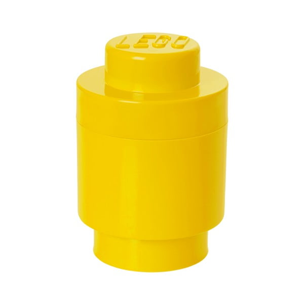Sárga henger alakú tárolódoboz, ⌀ 12,5 cm - LEGO®