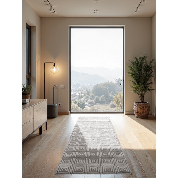 Szürke futószőnyeg 80x240 cm Perles Tourmaline – Elle Decoration-image-1