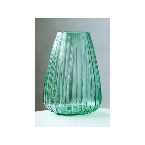 Kusintha zöld üveg váza, magasság 22 cm - Bitz-image-1