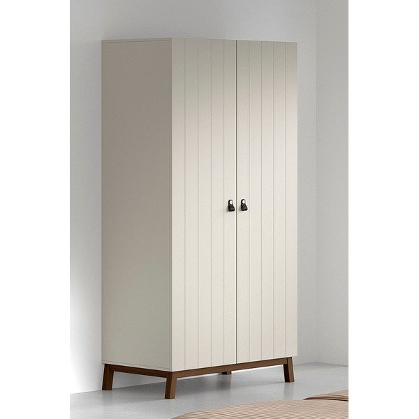 Bézs gyerek ruhásszekrény 99x196x58 cm Sezane – Vipack-image-1