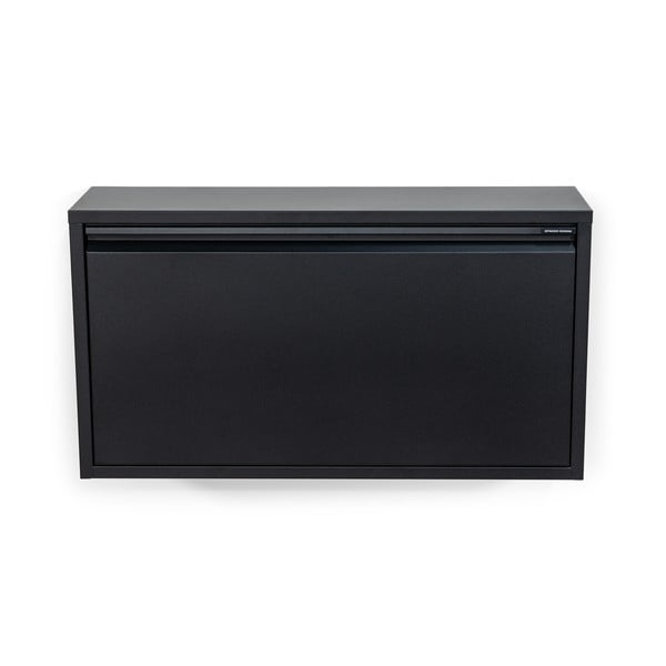 Fekete fém billenő ajtós-függő cipőtartó 75x41x22 cm Billy – Spinder Design-image-2