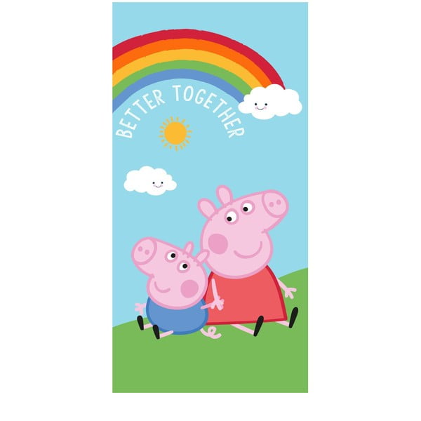 Pamut gyerek fürdőlepedő 70x140 cm Peppa Pig – Jerry Fabrics