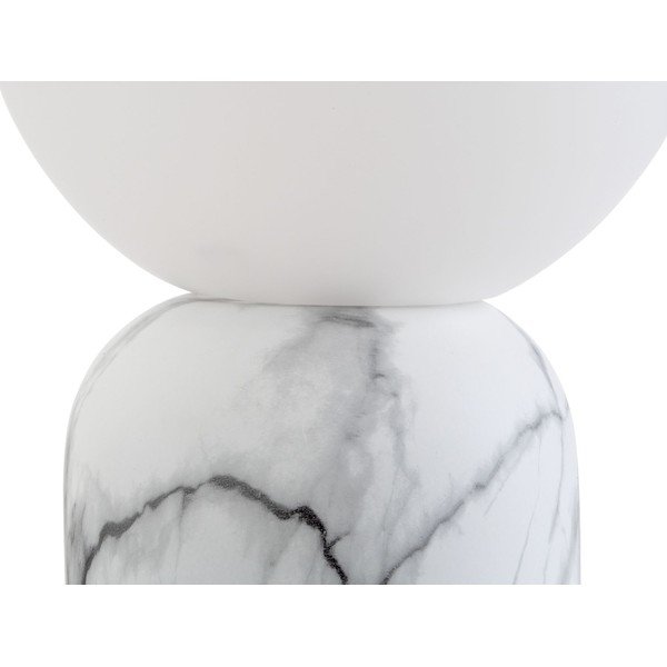 Gala fehér asztali lámpa márvány dekorral, magasság 32 cm - Leitmotiv-image-3
