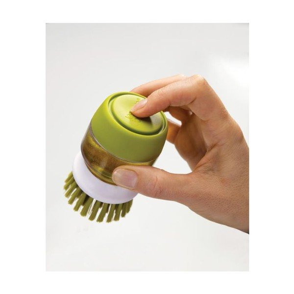 Palm Scrub zöld mosogatókefe, adagolóval és állvánnyal - Joseph Joseph-image-4