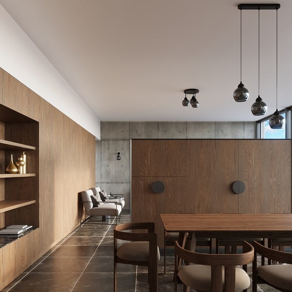 Fekete mennyezeti lámpa ø 15 cm Grande – Sollux-image-1