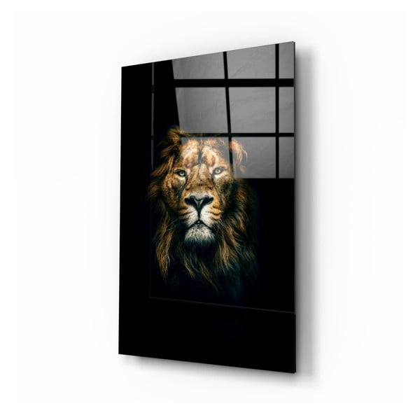 Lion üvegkép, 70 x 110 cm - Insigne