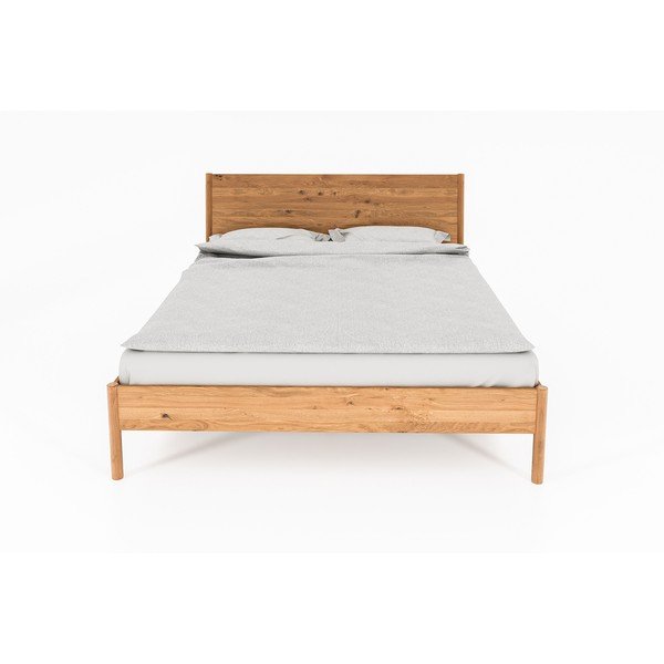 Natúr színű tölgyfa egyszemélyes ágy 90x200 cm Pola – The Beds-image-1