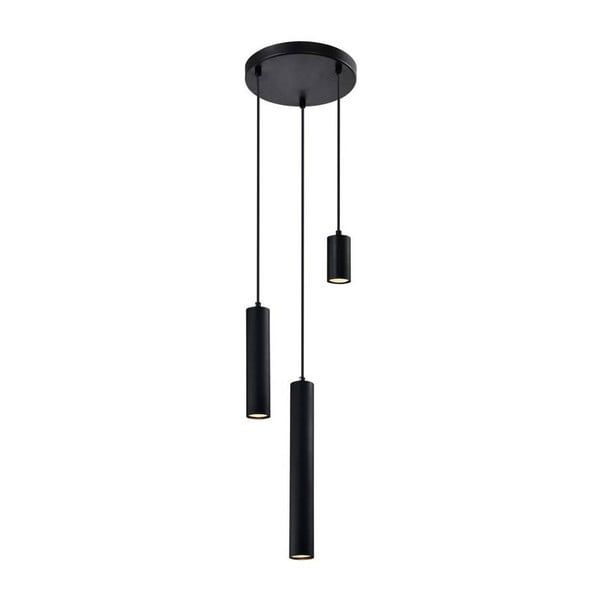 Fekete függőlámpa fém búrával Tubo – Candellux Lighting
