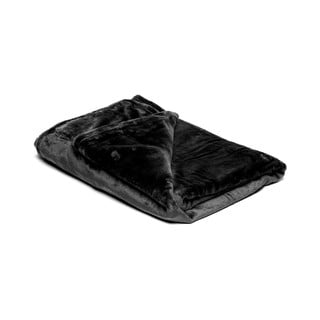 Fekete mikroplüss takaró, 150 x 200 cm - My House