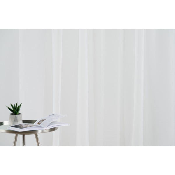 Bézs voile fényáteresztő függöny 140x245 cm Crush – Mendola Fabrics-image-1