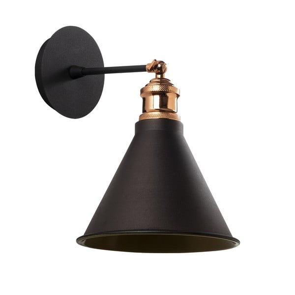 Fekete-aranyszínű fali lámpa ø 20 cm Tramino – Opviq lights-image-2