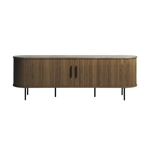 Barna TV-állvány tölgyfa dekorral 180x56x45 cm Nola – Unique Furniture