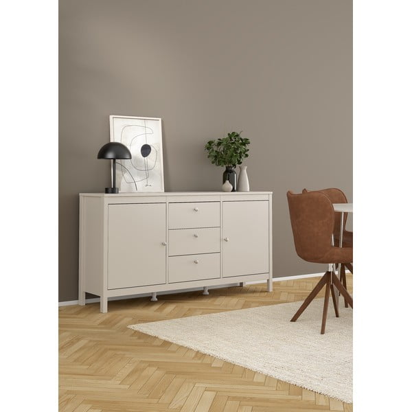 Szürkésbézs komód 152x80x38 cm Madrid – Tvilum-image-3