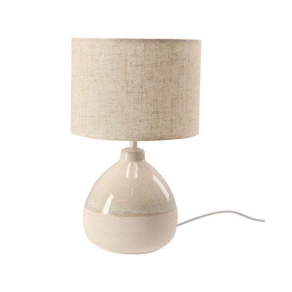 Bézs asztali lámpa textil búrával (magasság 41 cm) Ardo – Candellux Lighting