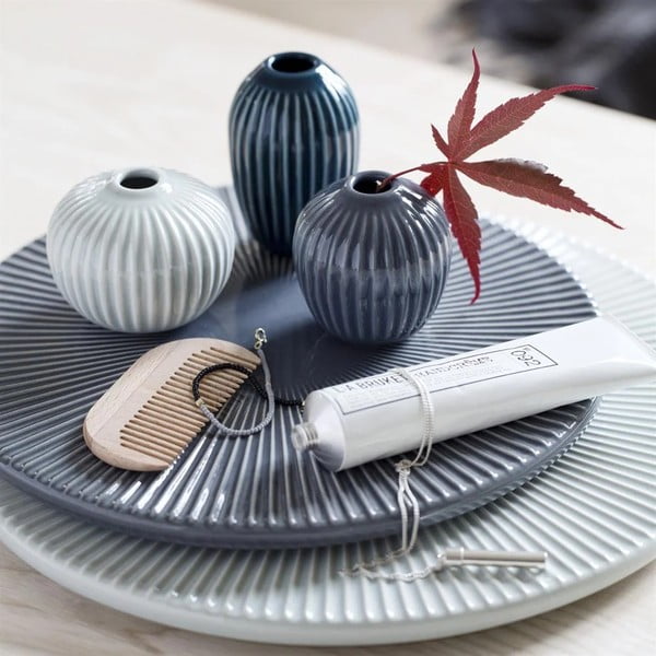 Hammershoi Miniature Cold Palette 3 db-os agyagkerámia váza szett - Kähler Design-image-1