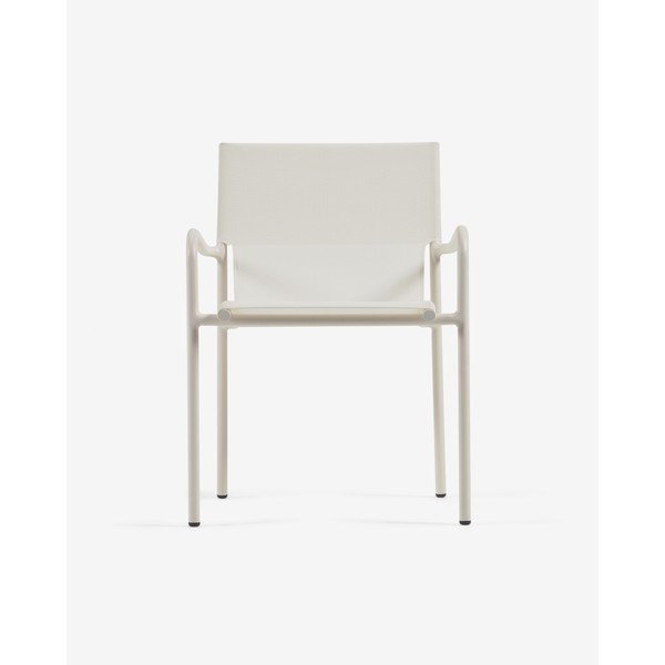 Zaltana fehér alumínium kerti szék - Kave Home-image-1