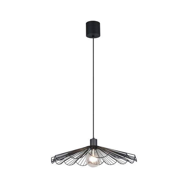 Fekete fém függőlámpa fém búrával ø 50 cm Margarita – Reality