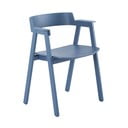 Kék tölgyfa karfás étkezőszék Flip – Gazzda