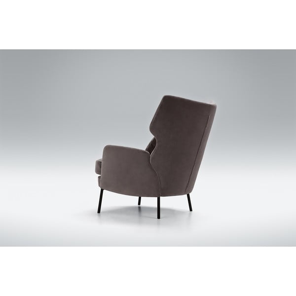 Sötétszürke füles fotel Alex - Sits-image-1