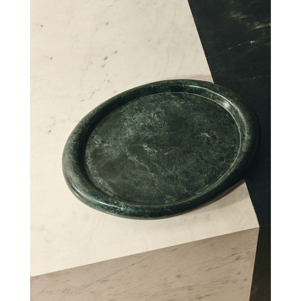 Márvány dekoratív tálca 23x30 cm Lenorel – Kave Home-image-1