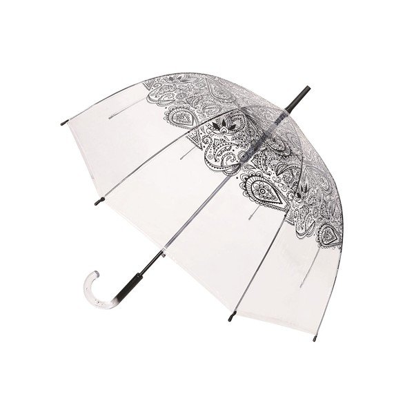 Black Paisley átlátszó szélálló botesernyő, ⌀ 85 cm - Ambiance
