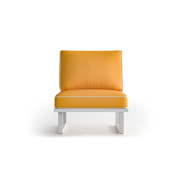 Angie sárga kerti fotel, fehér szegéllyel - Marie Claire Home