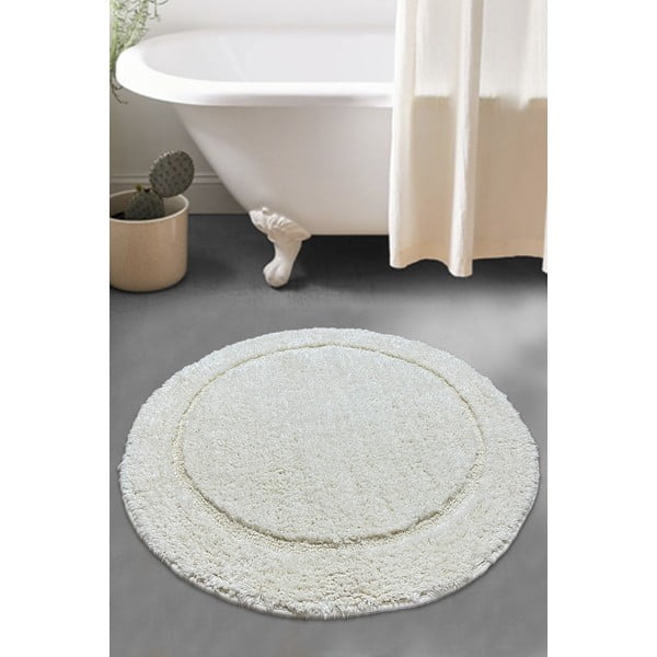 Krémszínű fürdőszobai kilépő Wolle – Foutastic