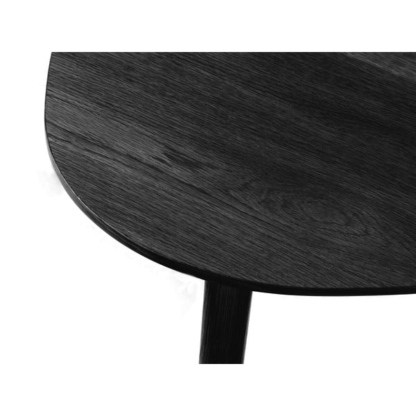 Fekete dohányzóasztal szett 2 db-os 70x100 cm Adda – Unique Furniture-image-3